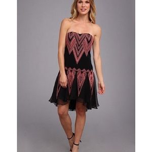 Free people pink and black dress